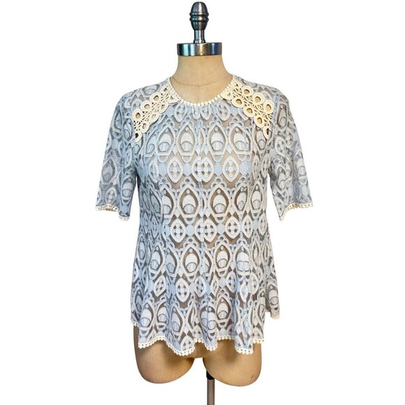 Anthropologie HD in ParisSigna Lace Blouse US 6 - Picture 1 of 5
